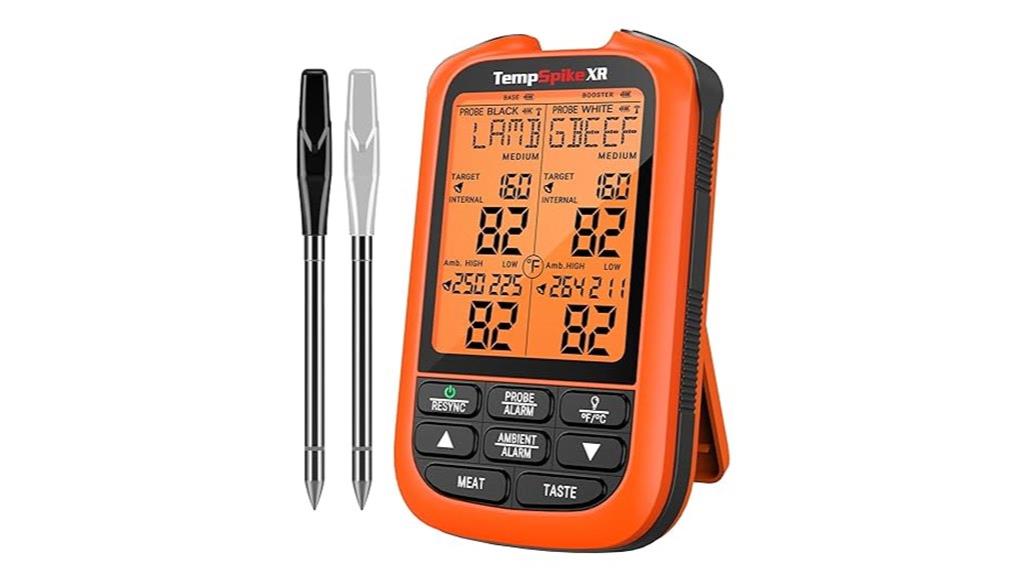 wireless dual probe meat thermometer