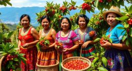 women farmers growing coffee