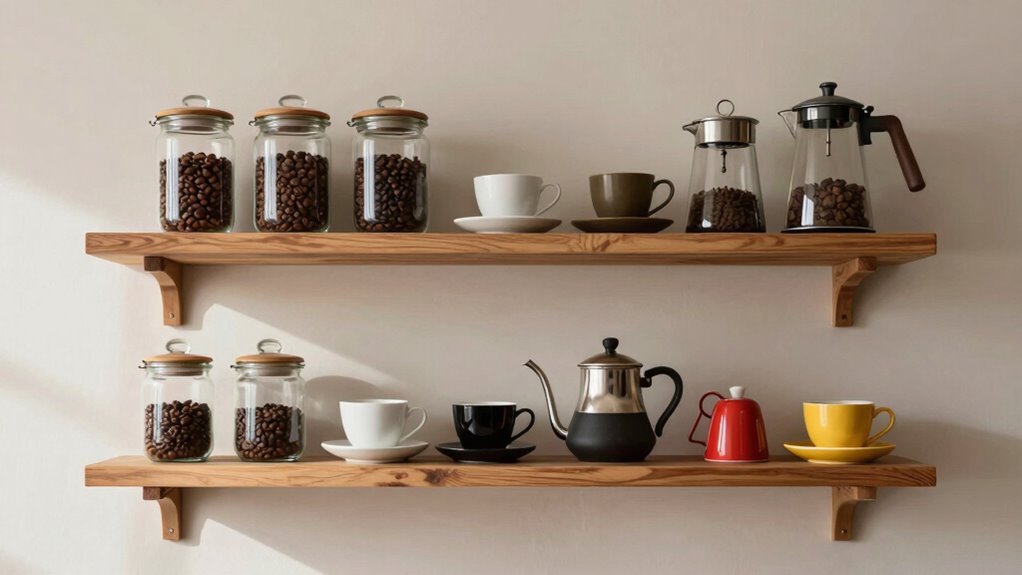 accessible organized coffee display