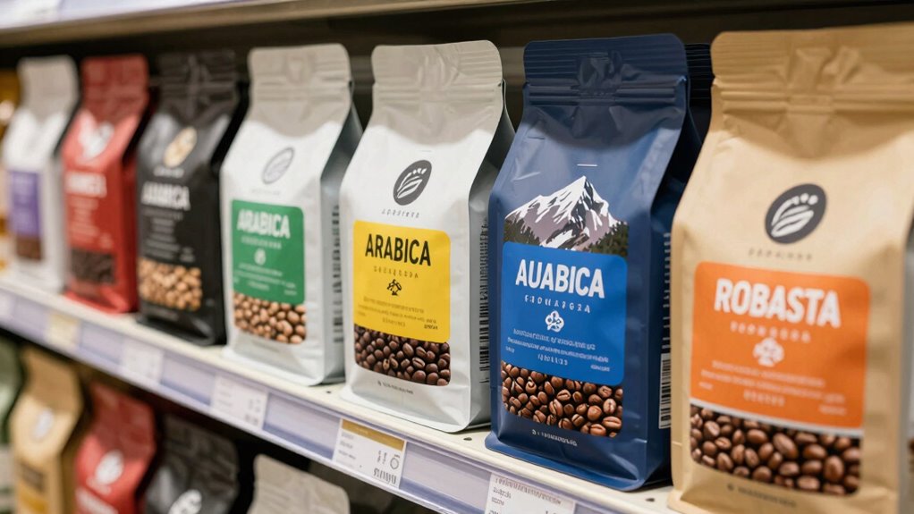 arabica vs robusta characteristics