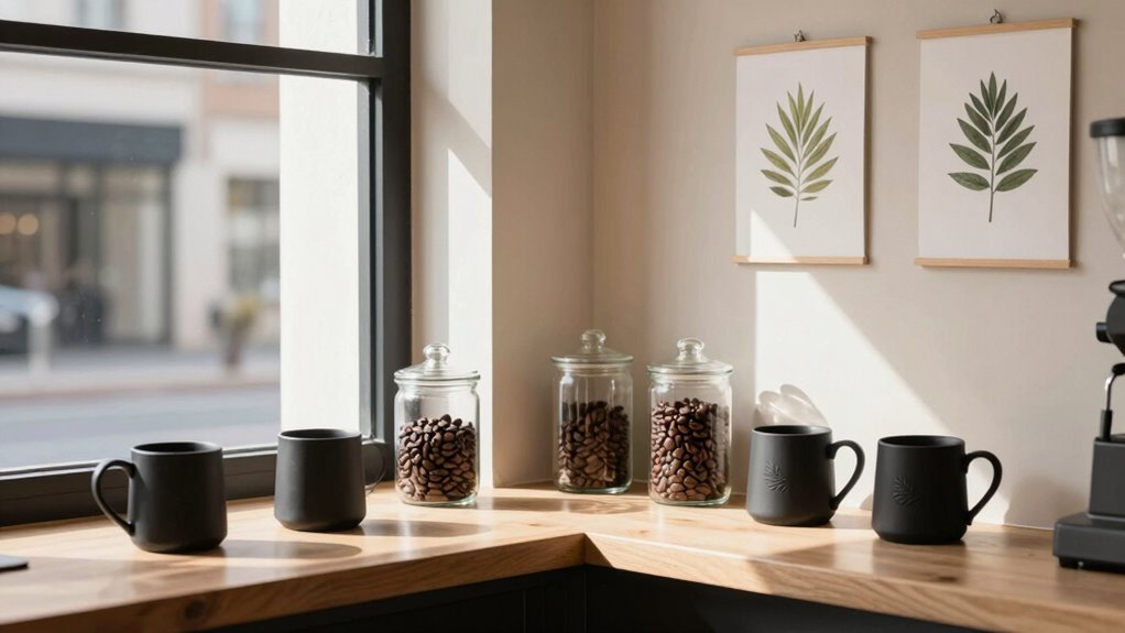 balanced minimalist coffee d cor