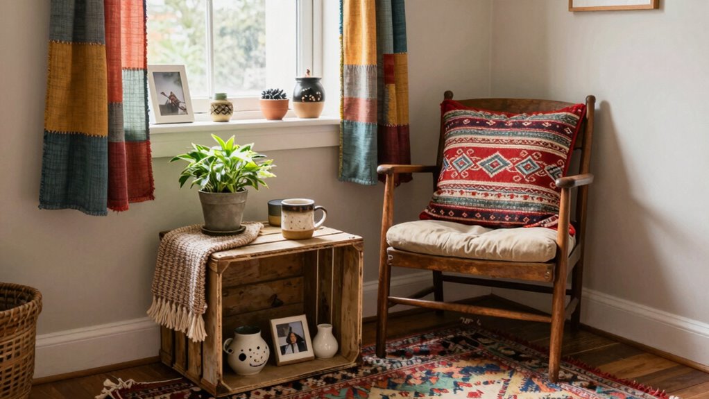 budget friendly cozy coffee nook