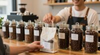 choosing coffee within budget