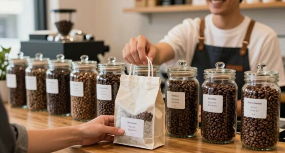 choosing coffee within budget