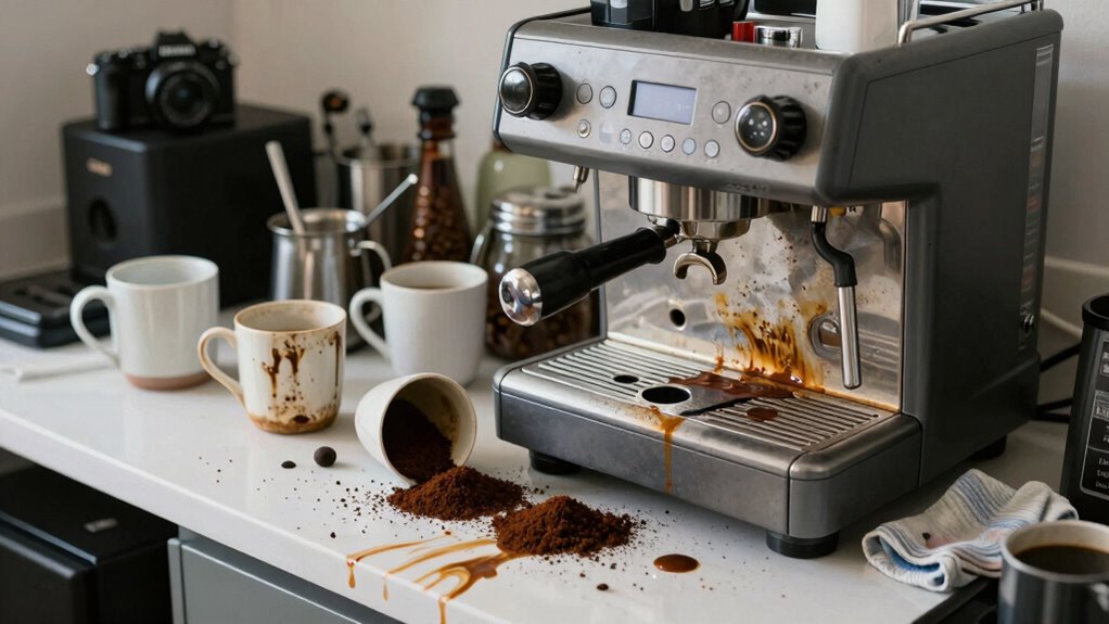 clean organized coffee station