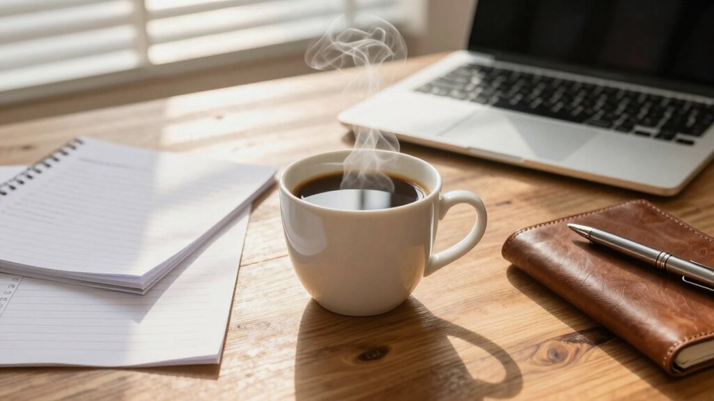 coffee enhances focus and routine