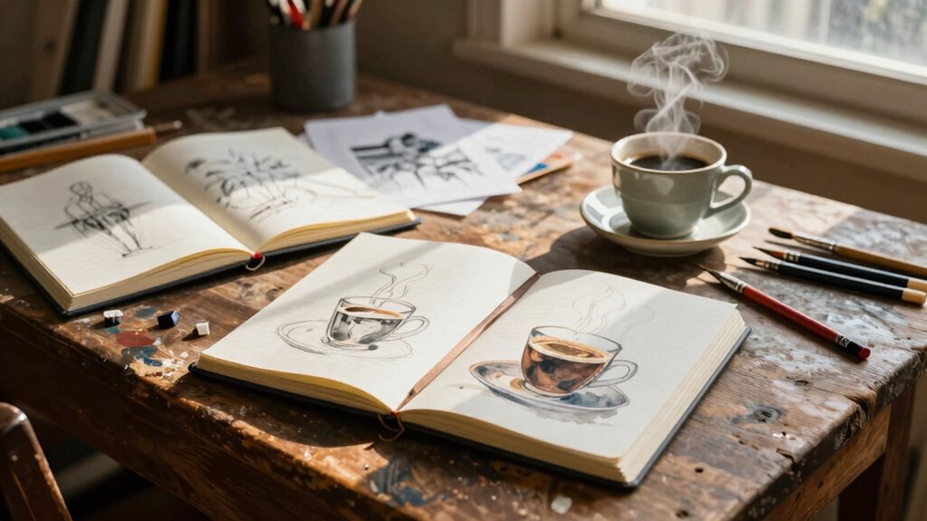 coffee inspires artistic creation