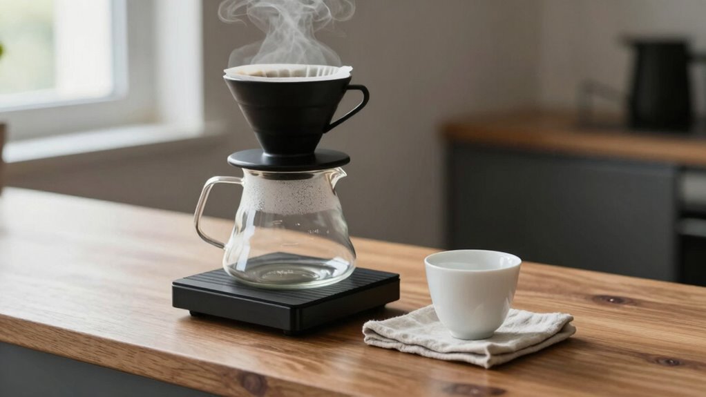coffee setup reflects morning personality