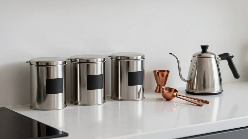 cohesive organized kitchen decor