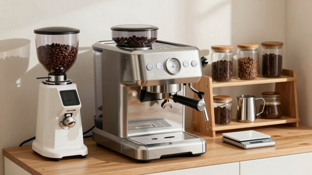 consistent well maintained espresso brewing