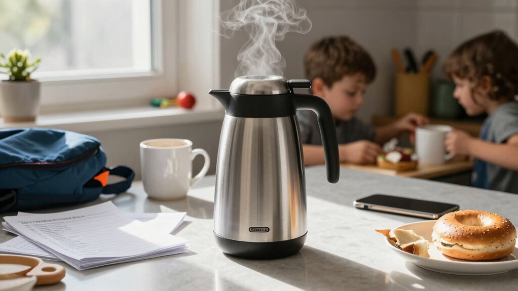 convenient hot beverage storage