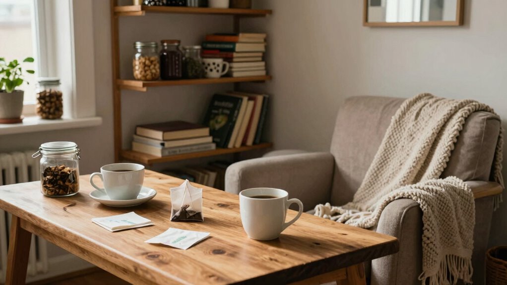 cozy clutter free coffee retreat