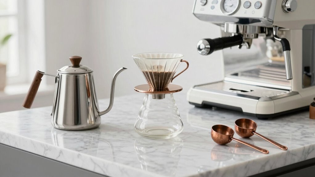 display stylish coffee tools
