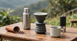 efficient compact coffee setup