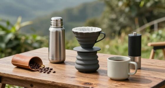 efficient compact coffee setup