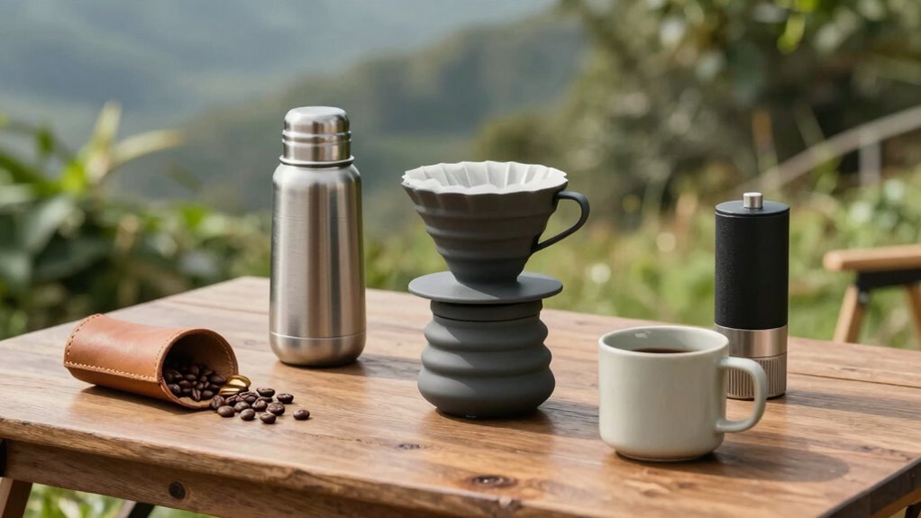 efficient compact coffee setup