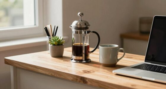 efficient organized coffee area