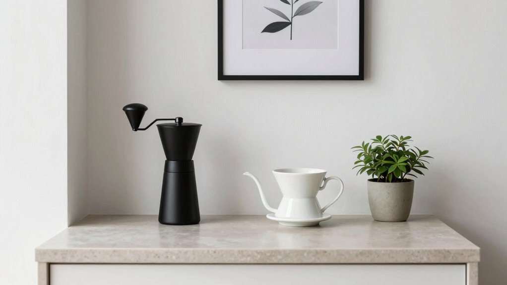 elegant minimalist coffee decor