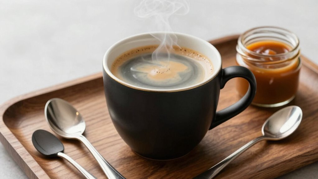 elegant thoughtful coffee presentation