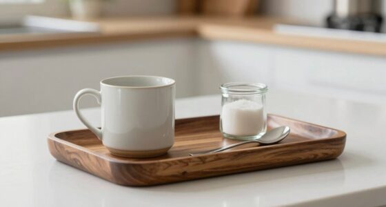 enhanced coffee tray organization