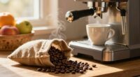 enhanced lighting improves coffee station