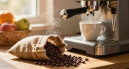 enhanced lighting improves coffee station