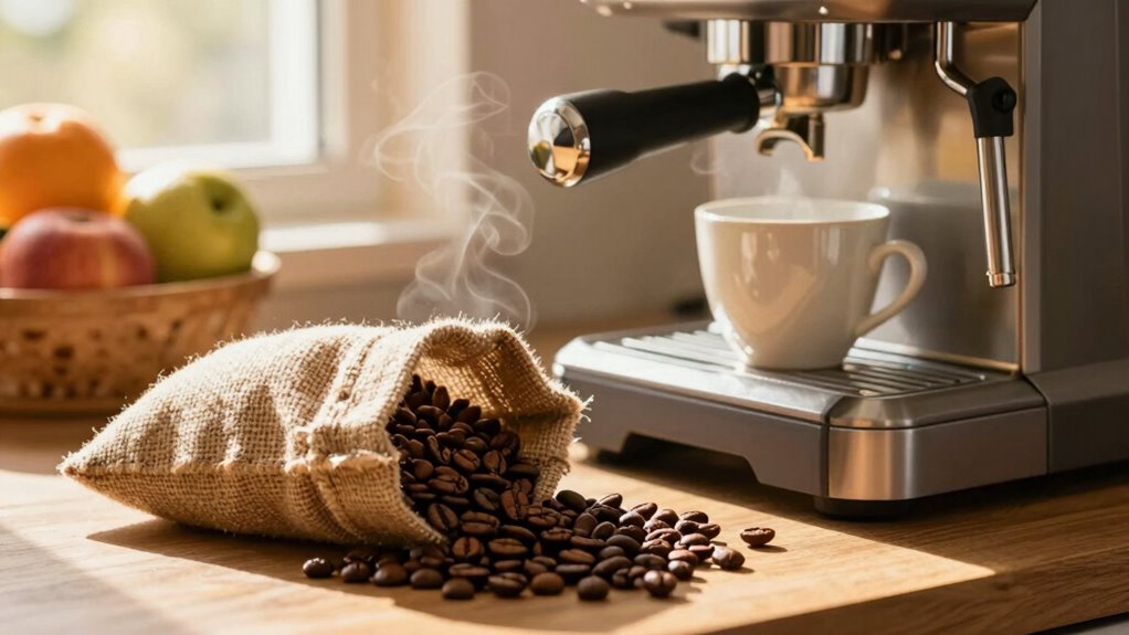 enhanced lighting improves coffee station