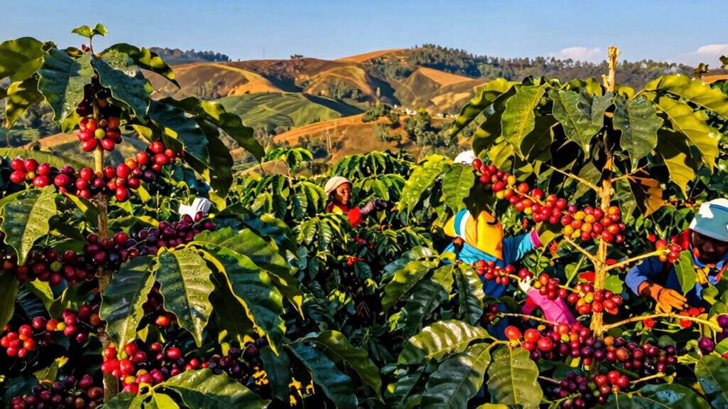 global coffee harvest seasons
