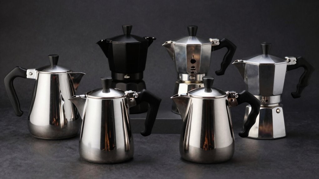 luxury induction moka pots