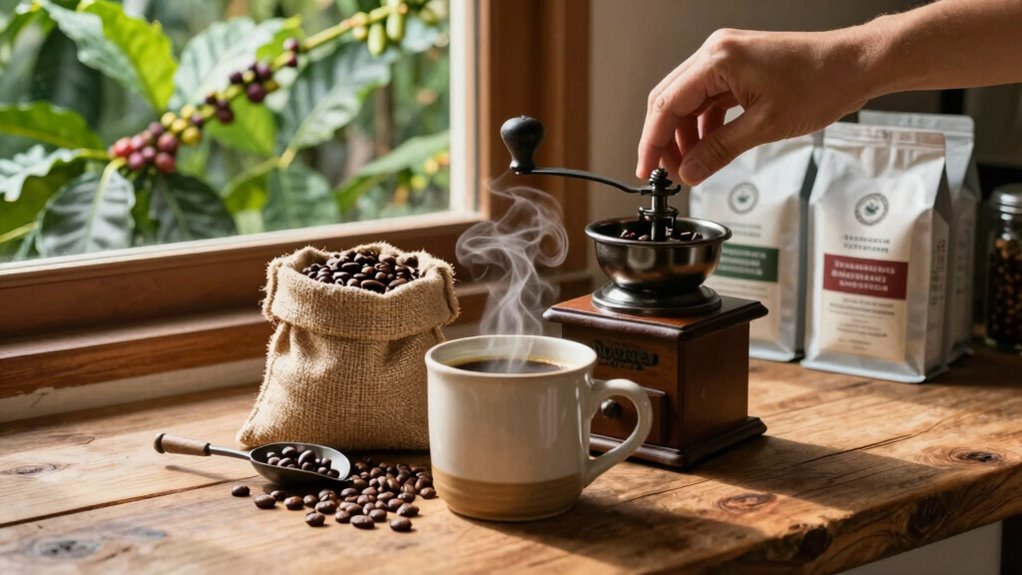 making ethical coffee routine