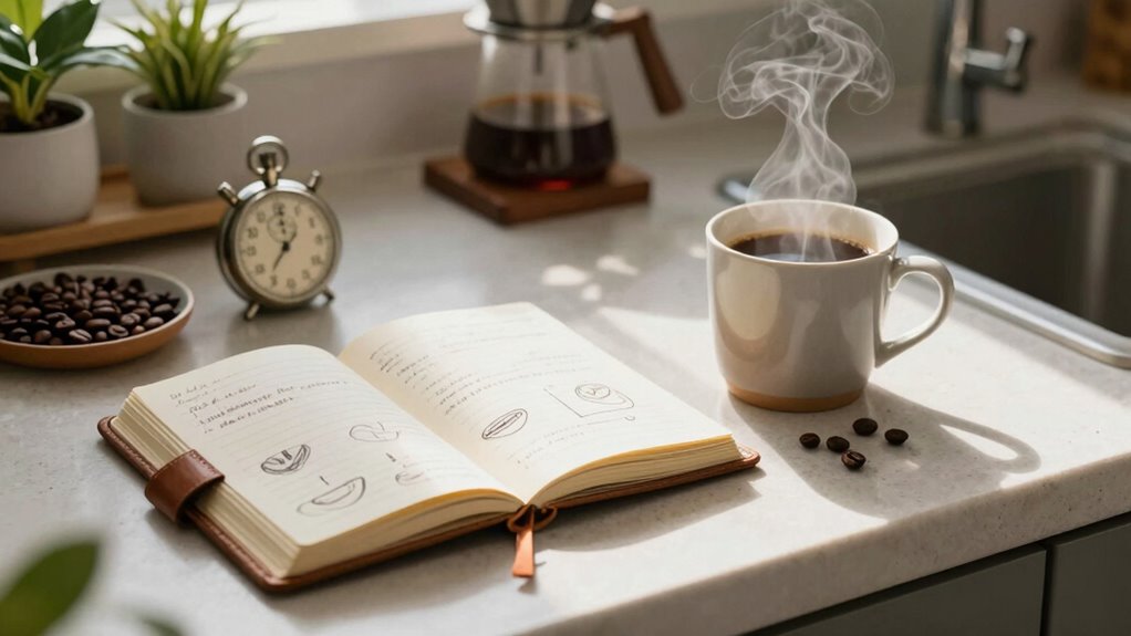 mindful coffee journaling benefits