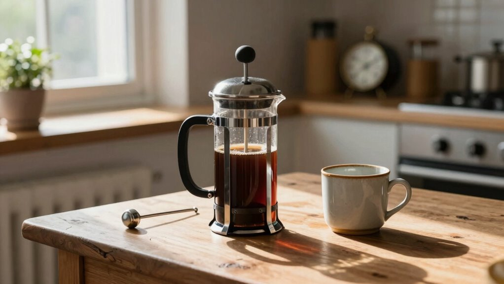 mindful french press brewing