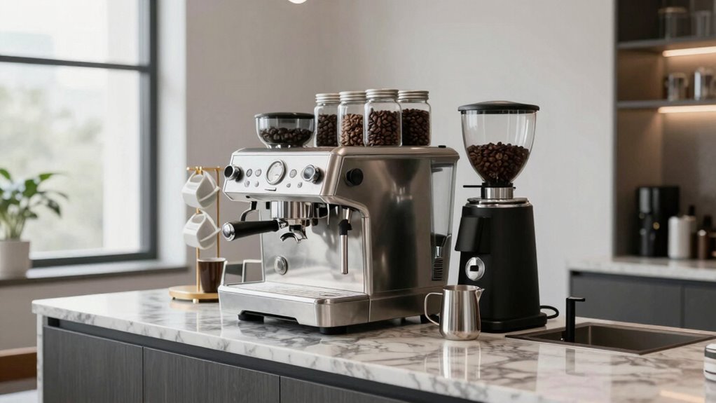 modern high tech coffee stations