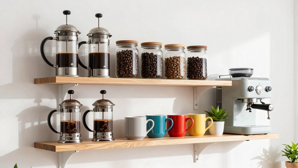 organize coffee supplies effectively