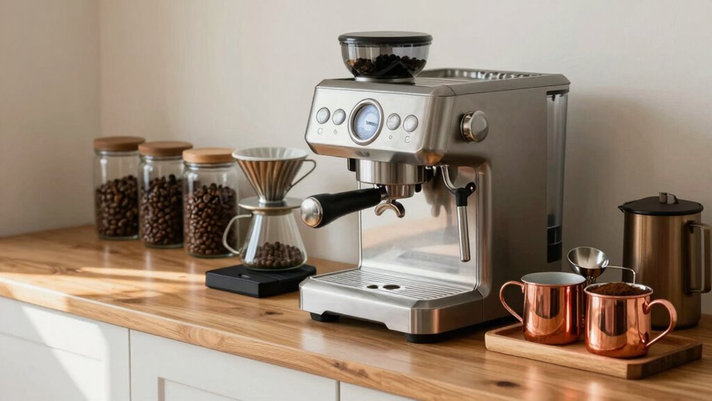 organized coffee gear storage