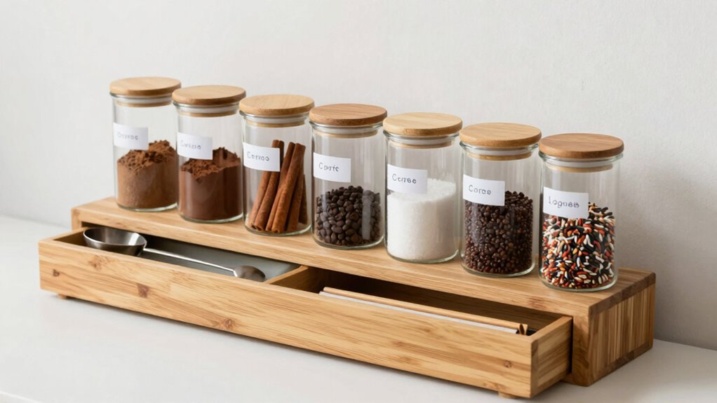 organized coffee station hacks