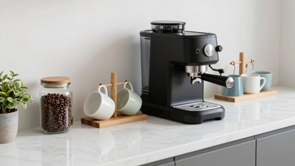 organized durable coffee setup