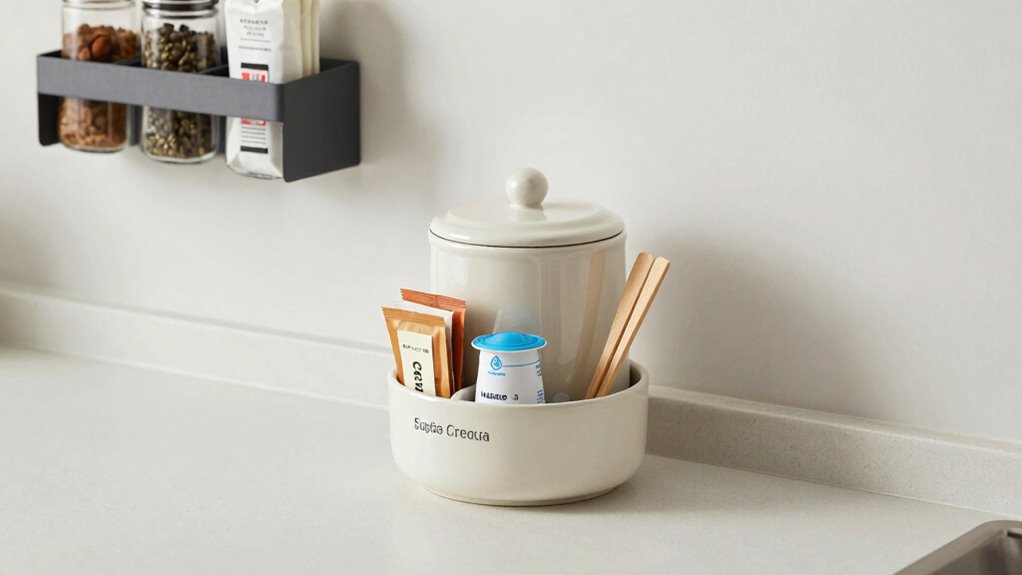 organized small kitchen storage