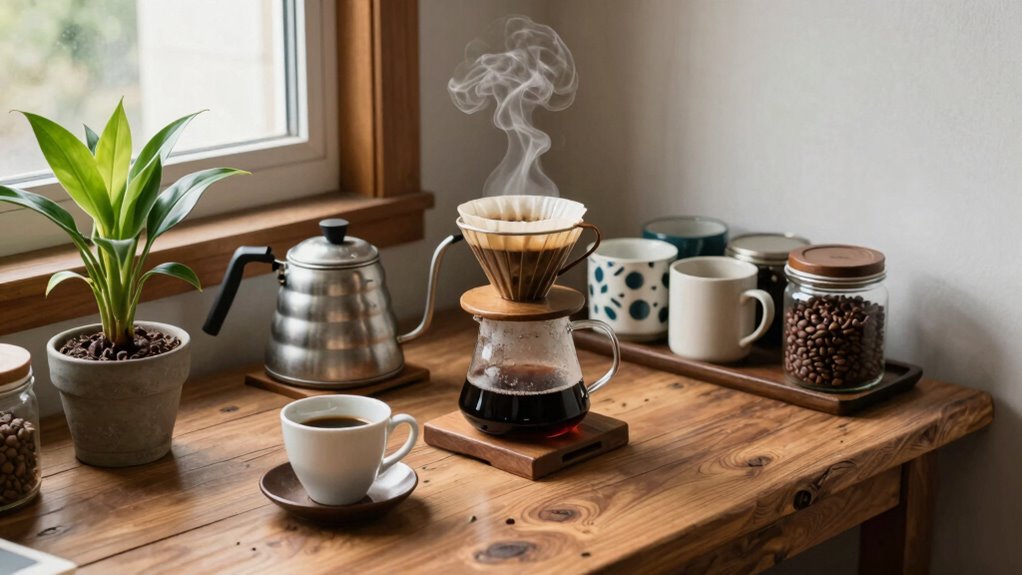 personalized coffee brewing setup