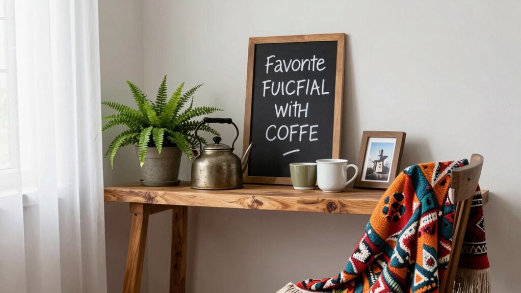 personalized cozy coffee corner