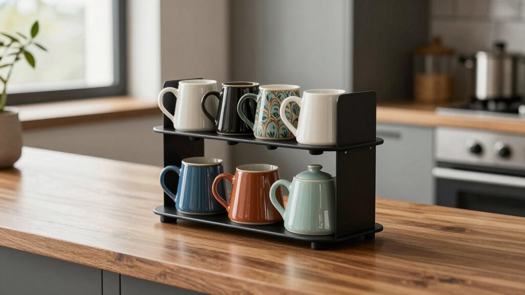 premium coffee mug racks