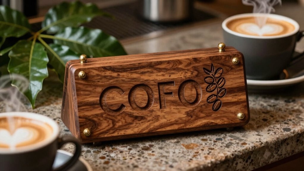 premium coffee sign decor