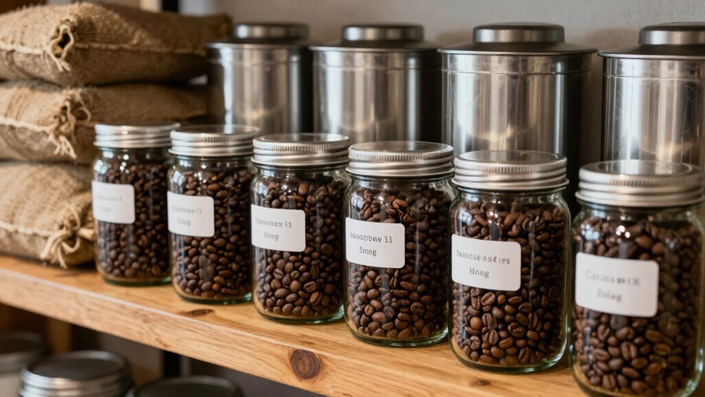 proper airtight coffee storage