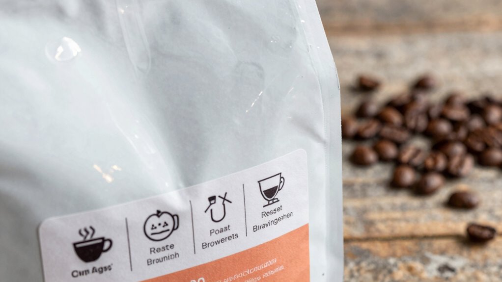 reading labels for better coffee