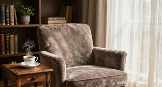 serene coffee reading nook