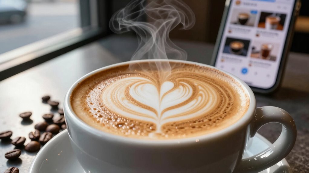 sharing authentic coffee content