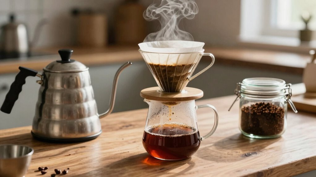 simple home coffee brewing