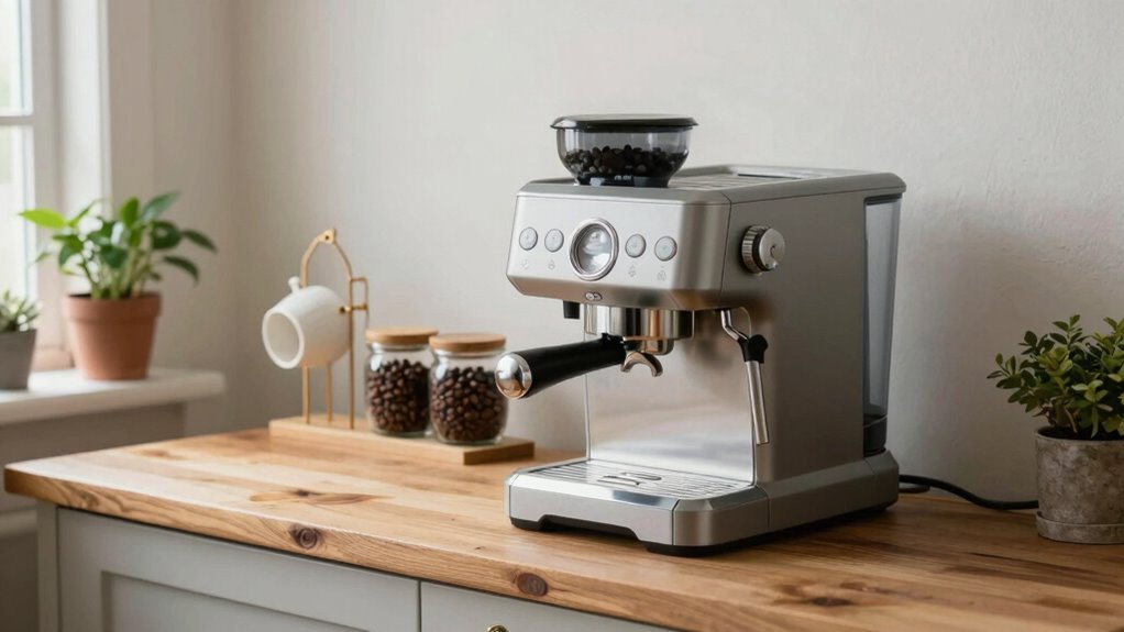 simple organized coffee setup