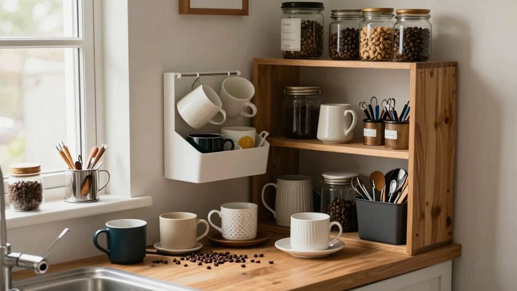 smart coffee corner storage solutions
