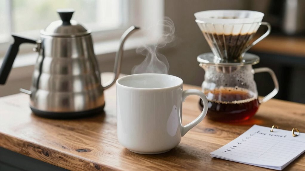 streamlined weekday coffee routine